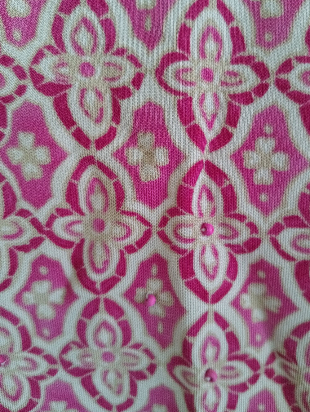 Ann Taylor Pink Damask Mini Skirt Seed Beaded Boho Sheer Light Slinky Cute Date - Picture 3 of 10